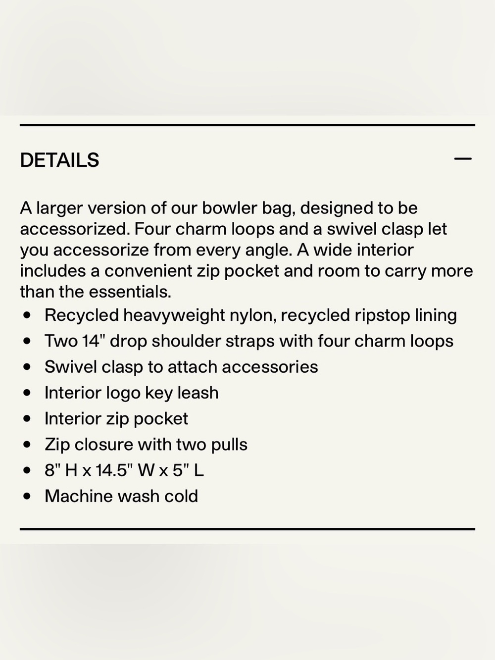 BAGGU Medium Nylon Bowler Bag - Picture 12 of 12
